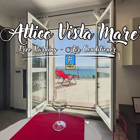 Ferienwohnung Sea View Penthouse - Free Park - Wifi Savona Exterior foto