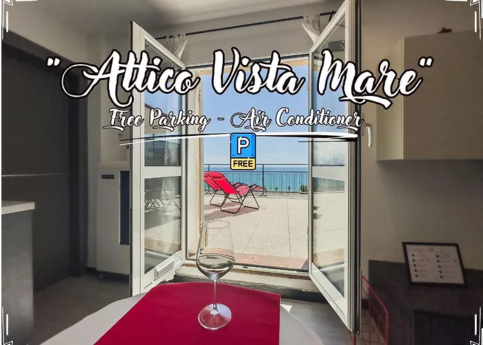 Sea View Penthouse - Free Park - Wifi